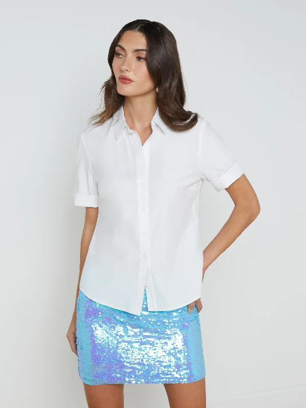 Refresh your wardrobe with stylish women’s outfits   Risette Cotton-Blend Shirt