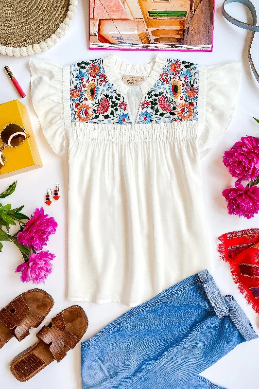 Curated collections for modern, fashionable women   Talia Embroidered Blouse