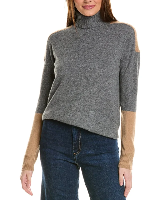 Women’s clothing to inspire confidence and beauty   Amicale Cashmere Color Turtleneck Cashmere Sweater