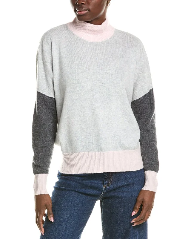 Discover the latest trends in women’s fashion   Brodie Cashmere Wool & Cashmere-Blend Color Block Jumper