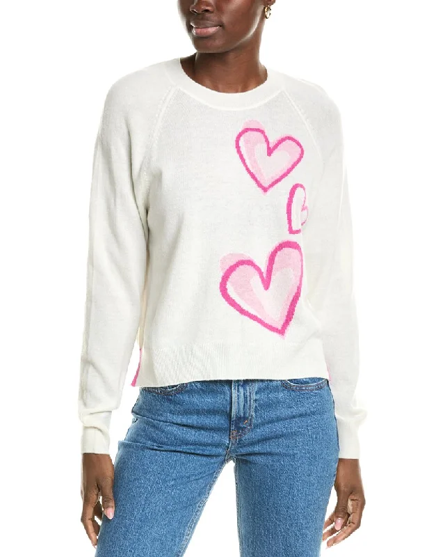 Bold, confident, and stylish women’s clothing   Brodie Cashmere Wool & Cashmere-Blend Graphic Heart Jumper