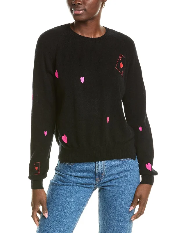Refresh your wardrobe with stylish women’s outfits   Brodie Cashmere Wool & Cashmere-Blend Queen Of Hearts Sweater