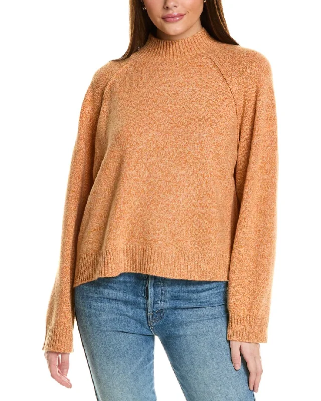 Timeless women’s fashion for any occasion   Collaboration Melange Boxy Mock Neck Cashmere Sweater