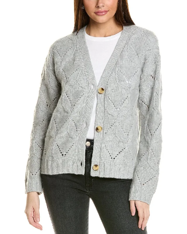 Latest fashion trends for modern women   Collaboration Mercedes Tulip Cable Cashmere Cardigan