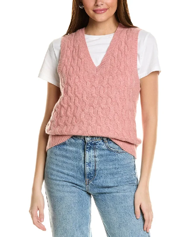 Fashionable clothing that fits every occasion   Collaboration Rita Seed Cable Cashmere Tank