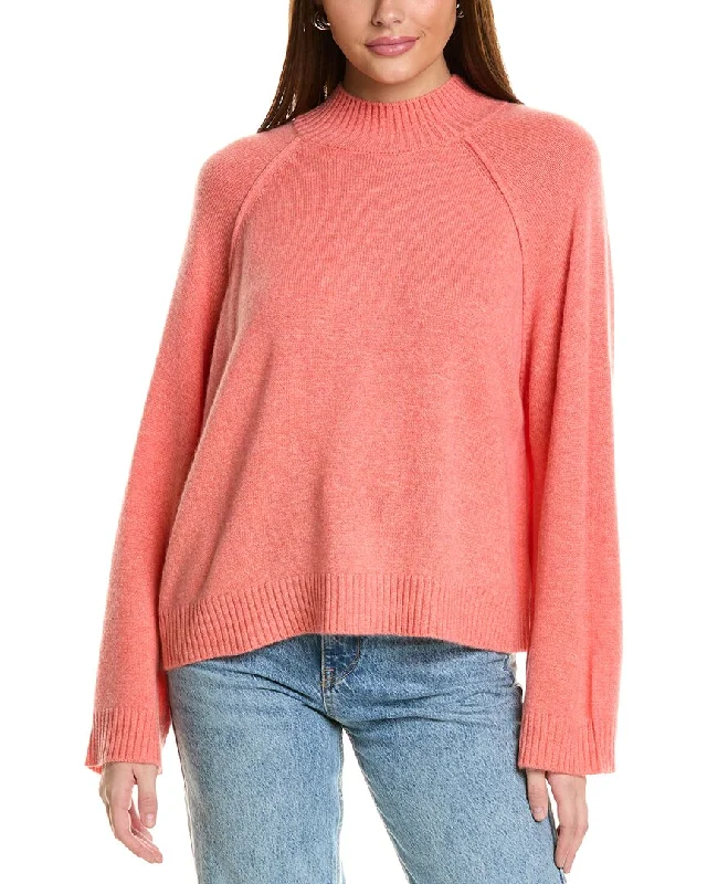 Fashion-forward styles that make a statement   Collaboration Serena Boxy Mock Neck Cashmere Sweater