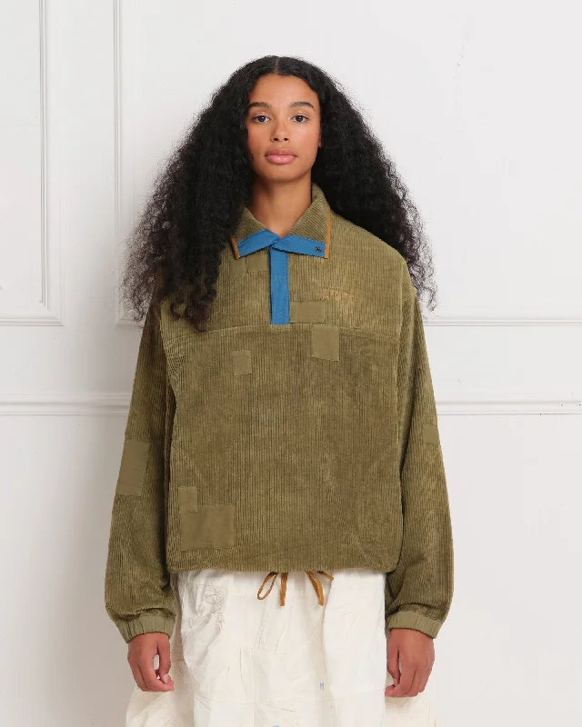 Refresh your wardrobe with high-quality women’s fashion   Polite Pullover - Olive Scarecrow Cord