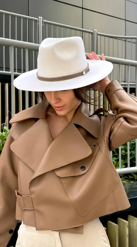 Fashionable clothing that fits every occasion   Luxy Oversized Leather Jacket - Chocolate