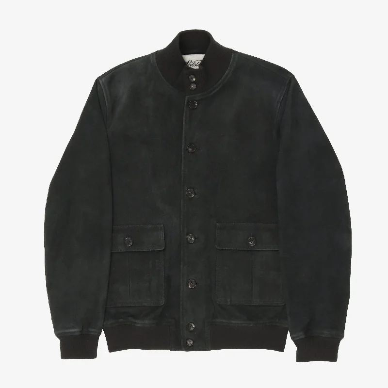 Find your perfect fit with stylish women’s clothing   Suede Varsity Jacket