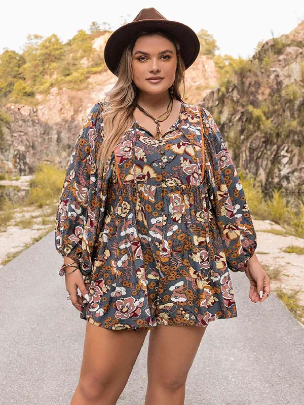 Trendy women’s clothing that suits every taste   Plus Size Long Sleeve Romper
