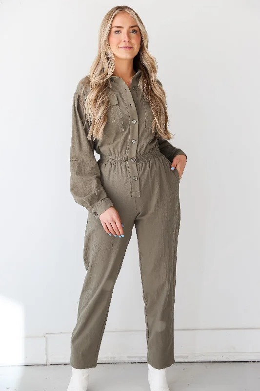 Fashionable women’s clothing that makes you shine FINAL SALE - Striking Attitude Olive Jumpsuit Fashionable women’s clothing that makes you shine FINAL SALE - Striking Attitude Olive Jumpsuit
