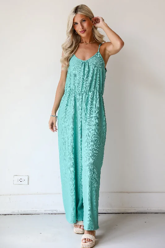 Sleek and sophisticated fashion for modern women FINAL SALE - Sunny Serenity Seafoam Jumpsuit Sleek and sophisticated fashion for modern women FINAL SALE - Sunny Serenity Seafoam Jumpsuit