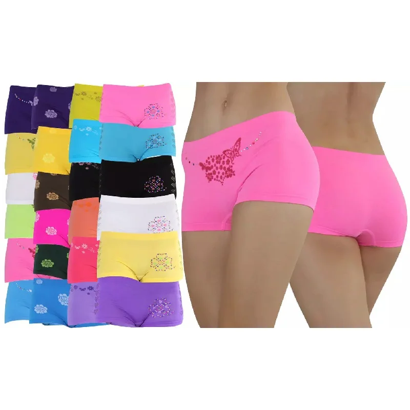 Bold and beautiful clothing for every woman   6-Pack: Mystery Women's Microfiber Boyshorts