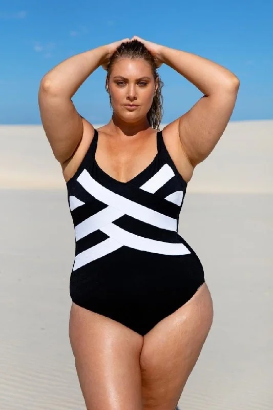 Curated collections of sophisticated women’s wear   Acapulco Criss Cross One Piece