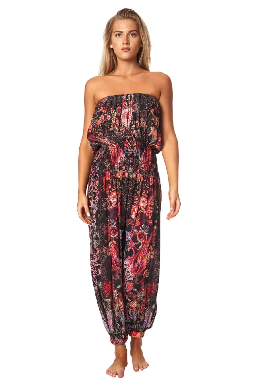 Versatile outfits to transition from day to night   Etta Strapless Jumpsuit