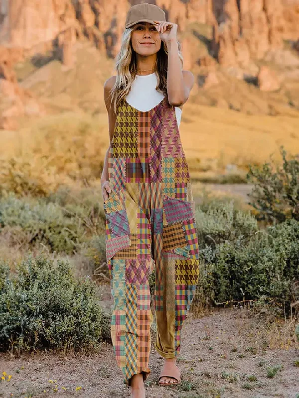 Stylish women’s clothing designed for comfort Full Size Printed V-Neck Sleeveless Jumpsuit Stylish women’s clothing designed for comfort Full Size Printed V-Neck Sleeveless Jumpsuit
