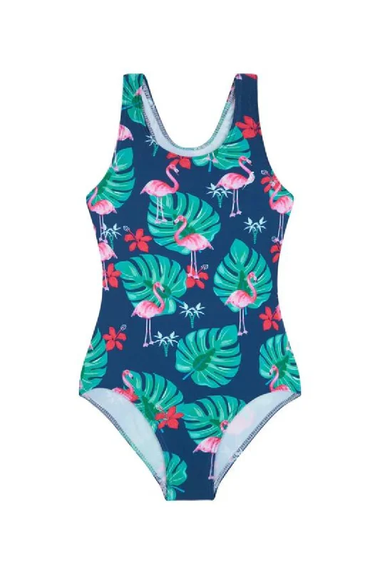 Classic pieces for a timeless wardrobe   Girls One Piece in Flamingos