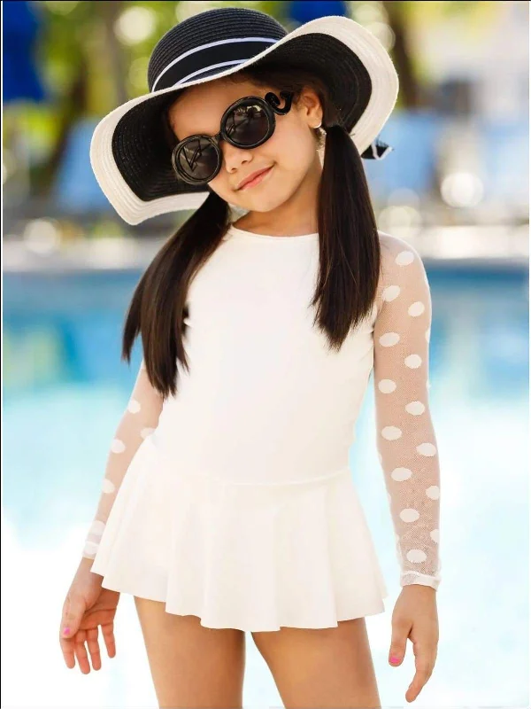 Dress to impress with elegant women’s wear   Popping Polka Dot One Piece Swimsuit