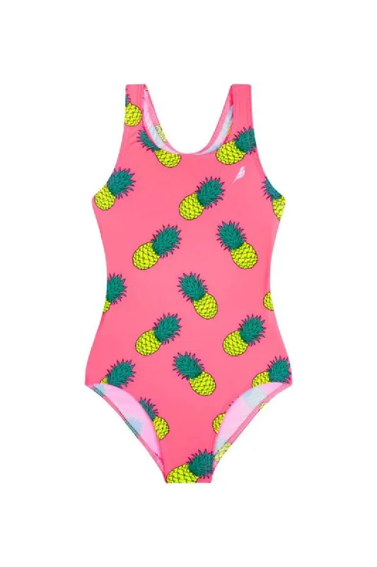 Clothing that’s as bold as you are   Girls One Piece in Pink Pineapples