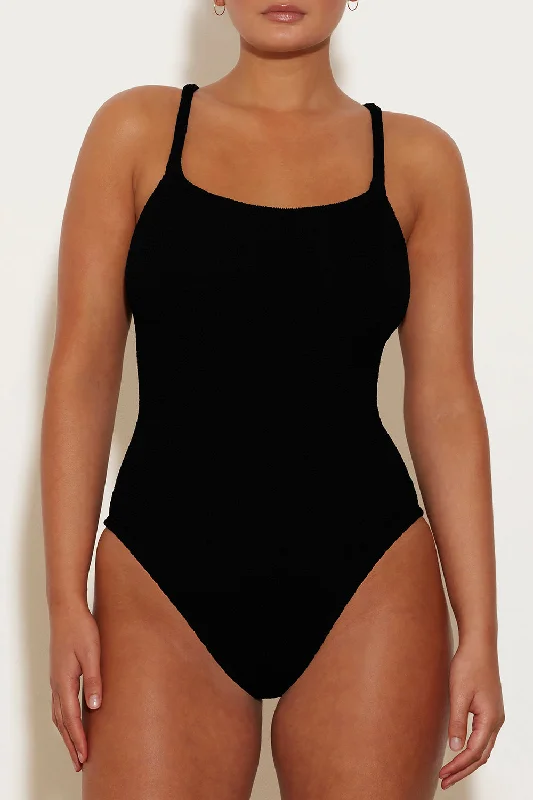 Look and feel your best in our women’s wear   Hunza G Bette One Piece in Black