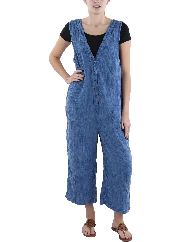 Feminine fashion to express your unique style Lucie Womens Sleeveless Jumpsuit Cover-Up Feminine fashion to express your unique style Lucie Womens Sleeveless Jumpsuit Cover-Up