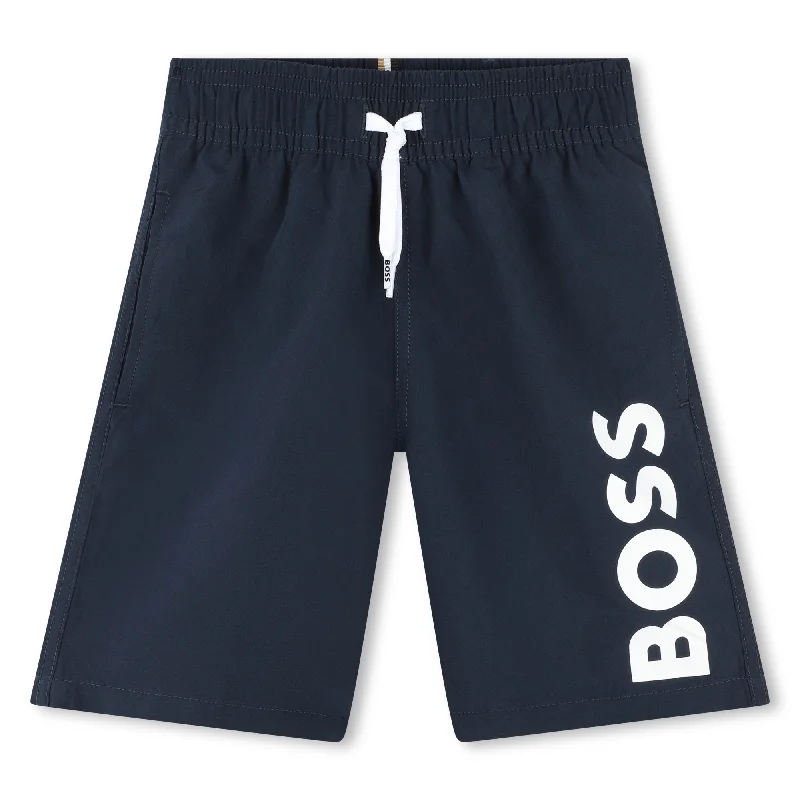 Versatile outfits to transition from day to night   Navy Swim Shorts