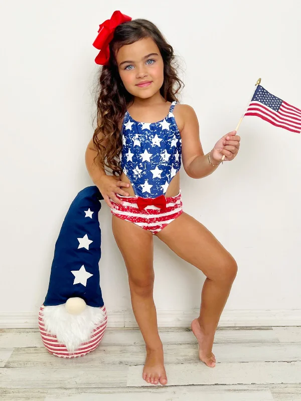 Cozy women’s clothing for the colder months   Patriotic Posh One Piece Swimsuit