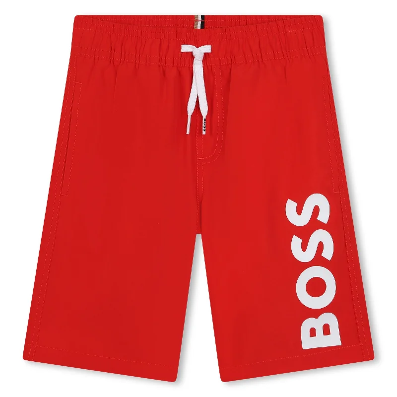 Create a timeless wardrobe with fashionable pieces   Red Swim Shorts