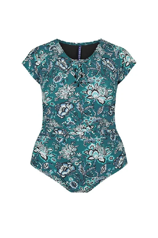 Bold fashion choices for the confident woman   Sardinia Short Sleeve Tie One Piece