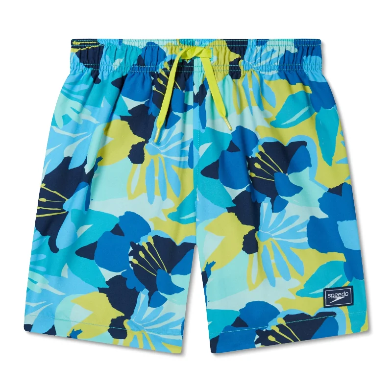 Refresh your wardrobe with trendy women’s apparel   Speedo Kids Printed Redondo Volley Short-Bitter Lime
