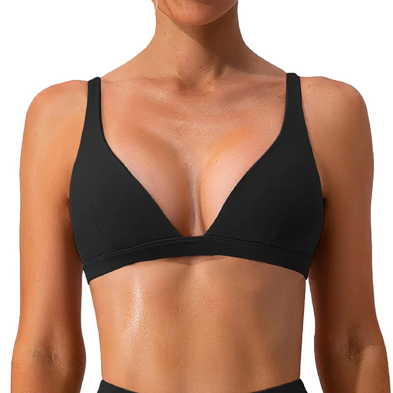 Women’s clothing that combines comfort and style   Women's Deep V-Neck U-Shaped Back Sports Bra
