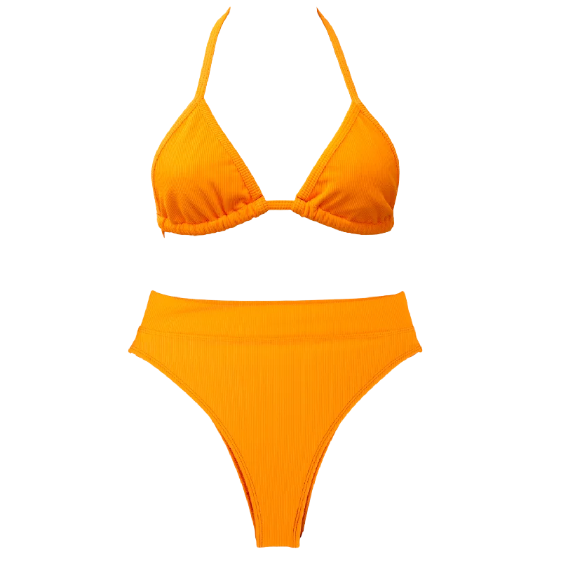 Affordable stylish women’s fashion collection   Ribbed Orange Blake Bundle