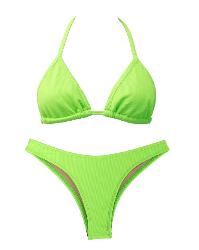 Uncover unique pieces for your perfect wardrobe   Ribbed Lime Minimalist Bundle